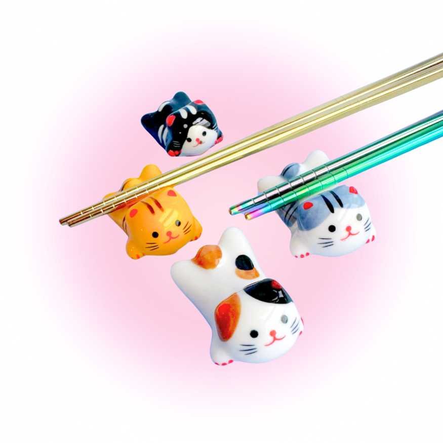 Cat Chopsticks Rest Umeshiso
